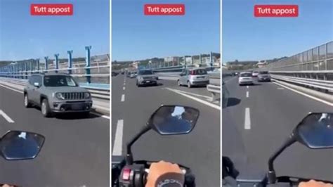 Il Suv Viaggia In Retromarcia Sulla Tangenziale Di Napoli Il Video