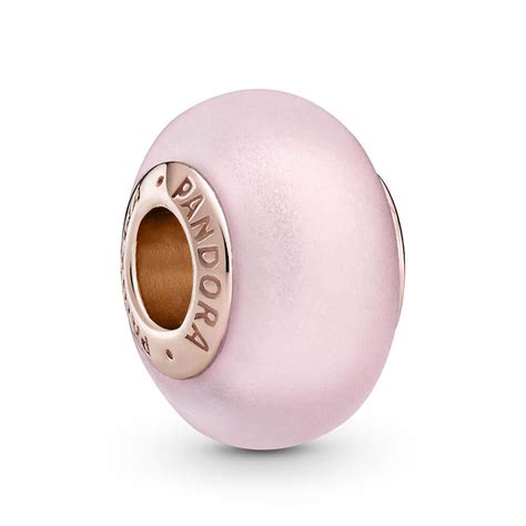 Pandora Matte Pink Murano Glass Charm