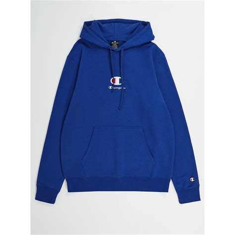 Embroidered Centre Logo Hoodie In Cotton Mix Champion La Redoute