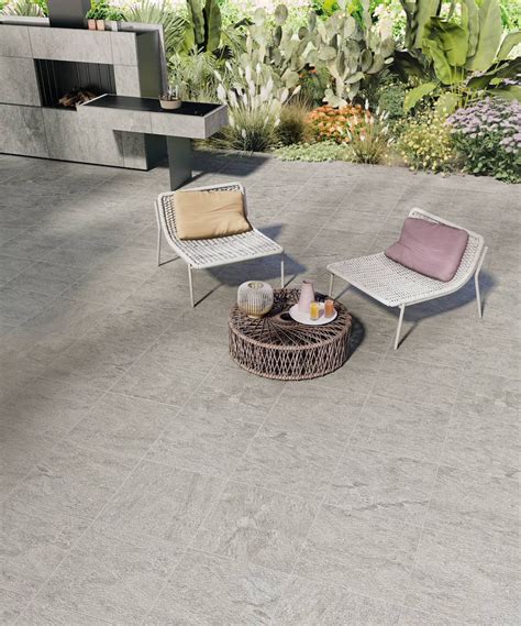 Gneiss Grey X Cm Structured Depth Mm Porcelain Stoneware Tiles