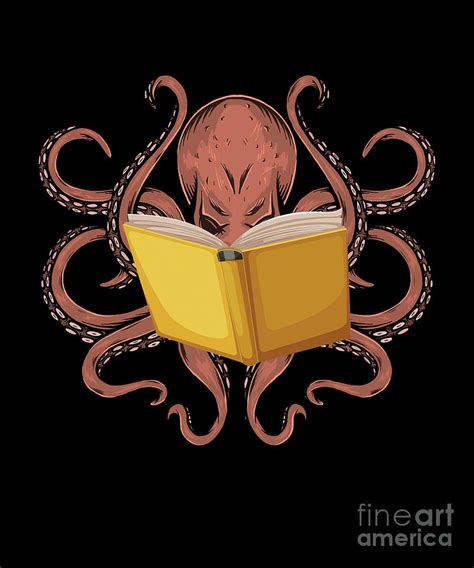 Reading Books Of Octopus Digital Art By Thomas Larch Pixels