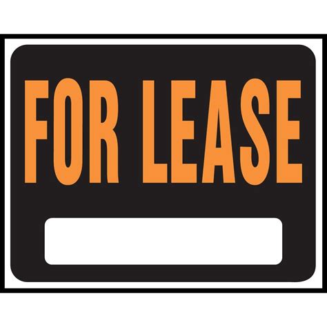 HY KO 15 In X 19 In Plastic For Lease Sign SP 115 The Home Depot