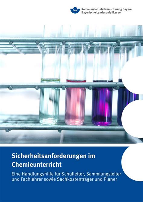 PDF Sicherheitsanforderungen Im Chemieunterricht Kuvb De Sie Wird