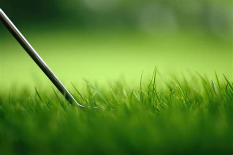 Premium Photo Closeup Of A Golf Club On Green Grass With Copyspace Created With Generative Ai