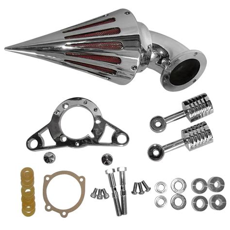 Cone Spike Air Cleaner Filter Intake Kit For Harley Dyna Softail