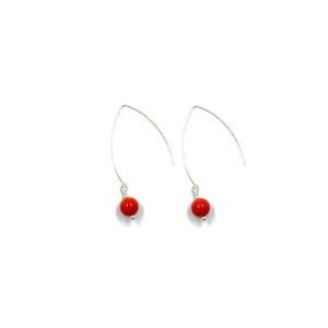 Boucles Pendantes En Corail