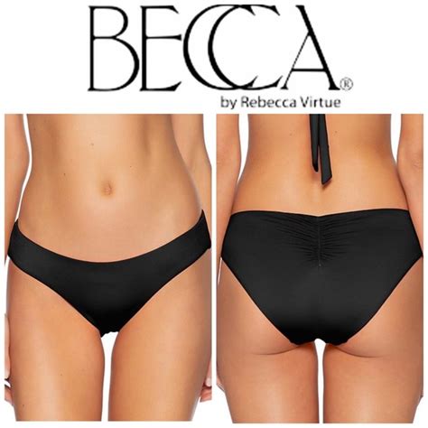 Becca Swim New Becca Adela Fine Line Ribbed Hipster Bikini Bottoms