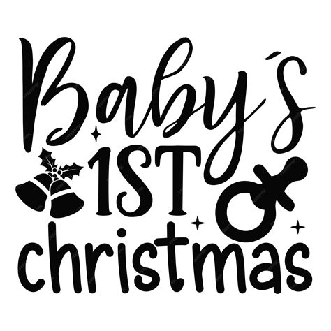 Premium Vector Babys 1st Christmas Svg