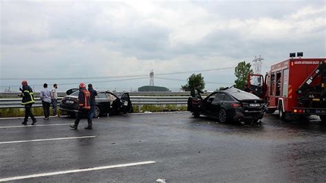 Kuzey Marmara Otoyolunda Zincirleme Kaza L Yaral G Ncel