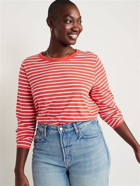 Long Sleeve Everywear Striped T Shirt Old Navy