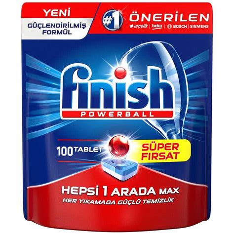 Finish Powerball Bulaşık Makinesi Tableti 100 lü Paket Hepsi 1 Arada