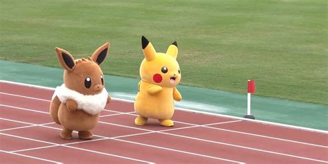 Watch Pikachu Show Off His Uncanny Speed In A Race With Eevee