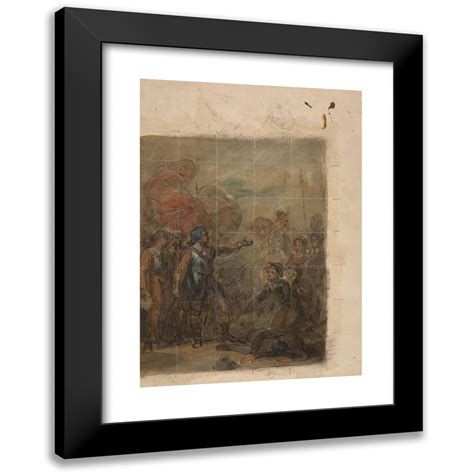 Robert Smirke 11x14 Black Modern Framed Museum Art Print Titled Scene