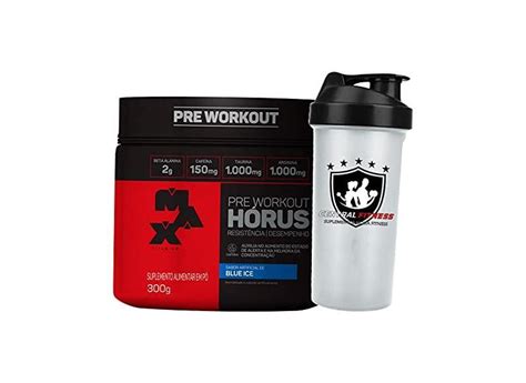 Pre Workout Hórus 300g Blue Ice Max Titanium o Melhor Preço