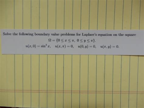 Solved Solve The Following Boundary Value Problems For Chegg