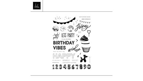 Digital 68 Happy Birthday Stamp Set Heidi Swapp Shop