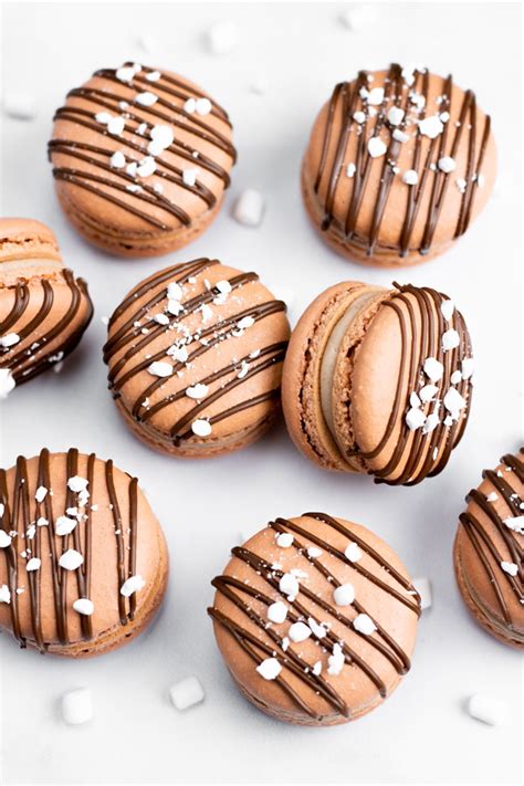 Hot Chocolate Macarons The Tipsy Macaron