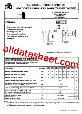 Kbpc G Datasheet Pdf Jinan Gude Electronic Device