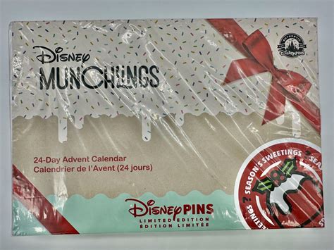 Disney Munchlings 24 Day Advent Calendar Mystery Pin Set Limited