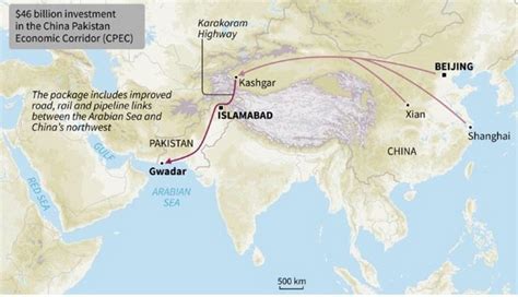 High Resolution Cpec Corridor Map Of Pakistan