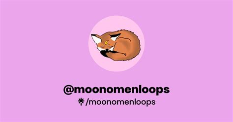 Moonomenloops Instagram Tiktok Linktree