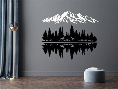 Amazon Vailla Mountain An Forest Wood Wall Art Decor Set Of Wall