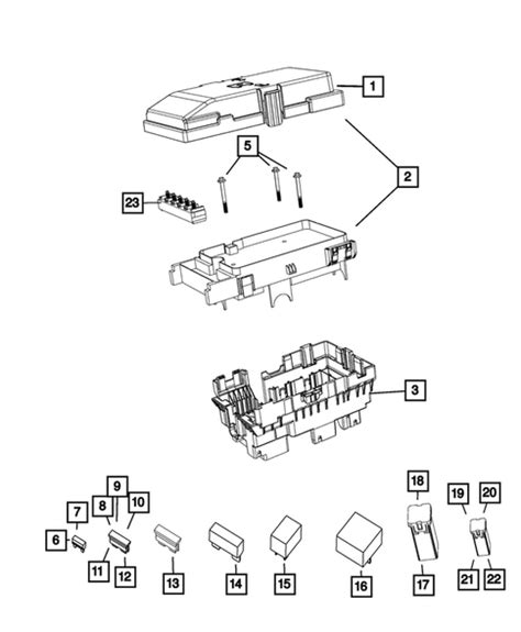 Power Distribution Center Fuse Block Junction Block Relays And Fuses For 2014 Jeep Cherokee