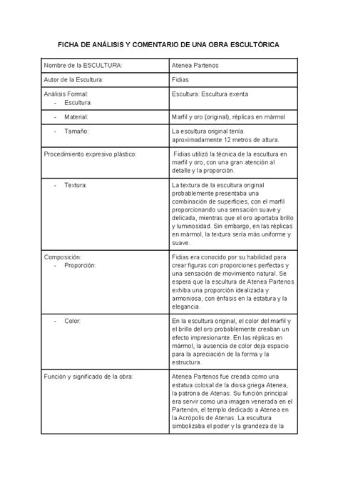 Atenea semana 2 FICHA DE ANÁLISIS Y COMENTARIO DE UNA OBRA