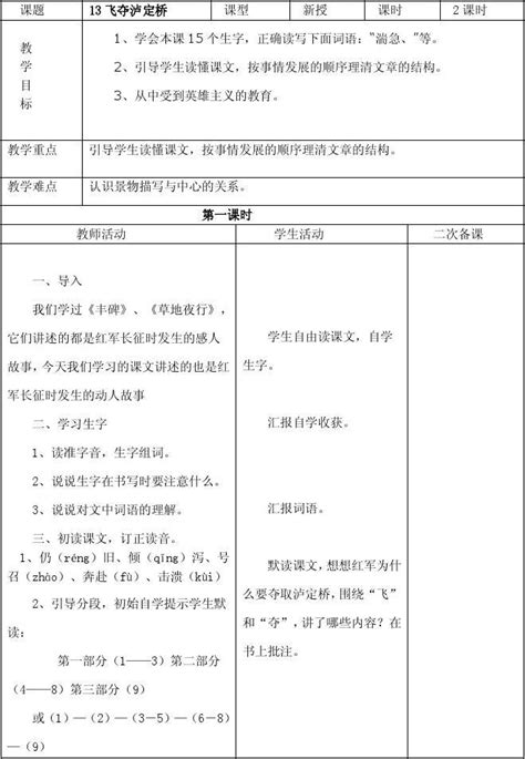 最新语文a版五年级语文下册第五单元教案word文档在线阅读与下载无忧文档