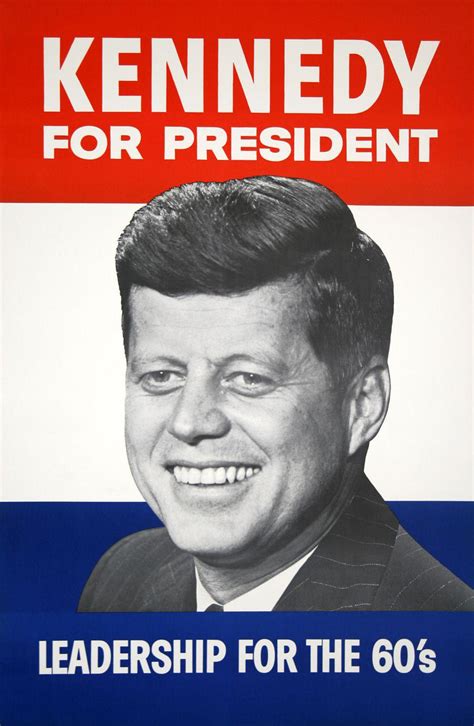 Kennedy for President Original Vintage Campaign Poster 1960 JFK – The ...