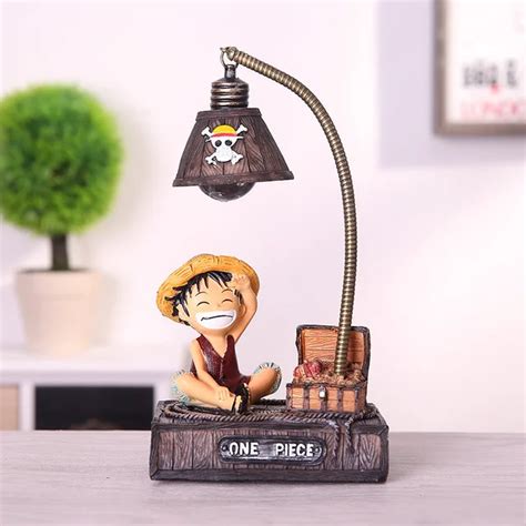 Resin Model Luffy Led Night Light Anime One Piece Night Light Toys For