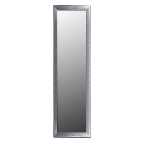 Home Basics Over The Door Mirror Silver Walmart Walmart