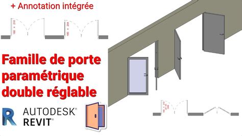 Famille De Porte Double Param Trique Revit R Glable Avec Annotation