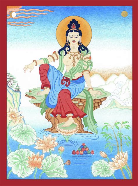 Guan Yin Painting by Ies Walker