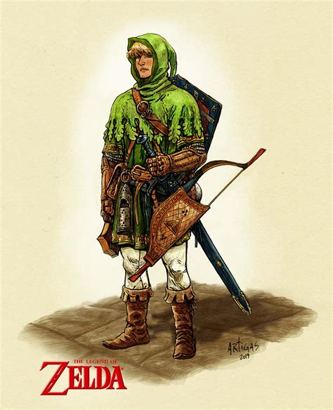 link front view  artigas  deviantart