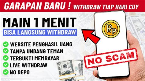 Garapan Terbaru Main Menit Bisa Langsung Withdraw Website Penghasil