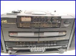 Jvc Pc X Portable System Cd Player Fm Am Dual Cassette Read