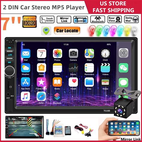 Car Stereo Touch Screen7 Double Din Radiocar Stereo With Bluetooth