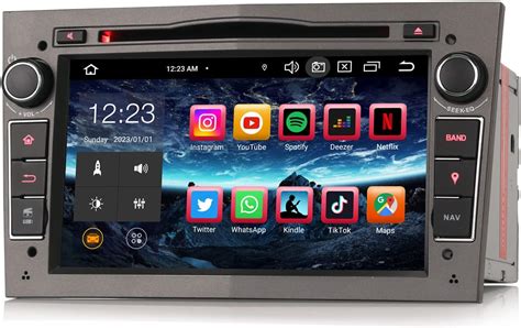 Erisin 7 Inch 8 Core 4GB RAM 64GB ROM Android 12 Car Radio Bluetooth