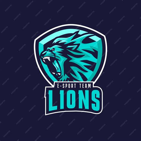 Premium Vector Lion Flat Vector Logo For Esport