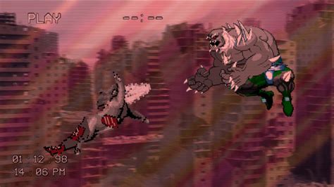 Doomsday Vs Scp 682 Dc Vs Scp Foundation Sprite Art Escalation R