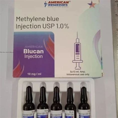 Methylene Blue Injection Usp Blucan Mg Ml At Rs Piece In