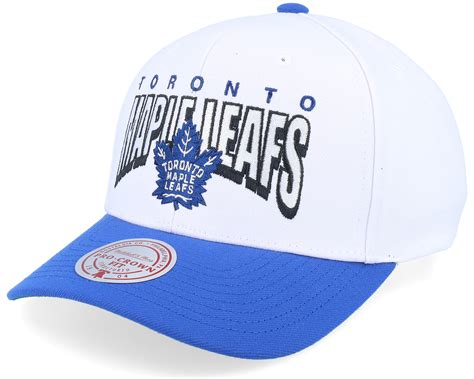 Toronto Maple Leafs Boom Text Pro White Adjustable - Mitchell & Ness ...