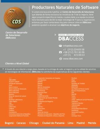 DBAccess Brochure Comercial PDF