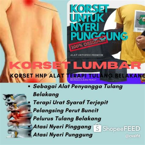 Jual Korset Hnp Alat Terapi Efektif Atasi Nyeri Pinggang Urat Syaraf