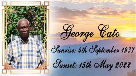 Funeral Tribute Service Of George Cato Youtube