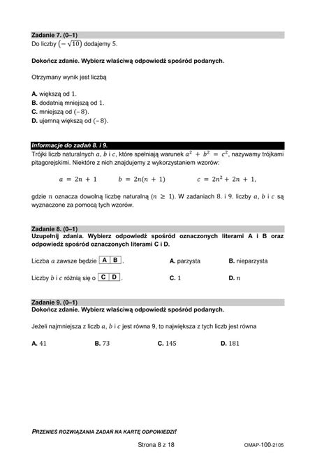 Egzamin Klasisty Matematyka Jakie By Y Zadania Z Egzaminu