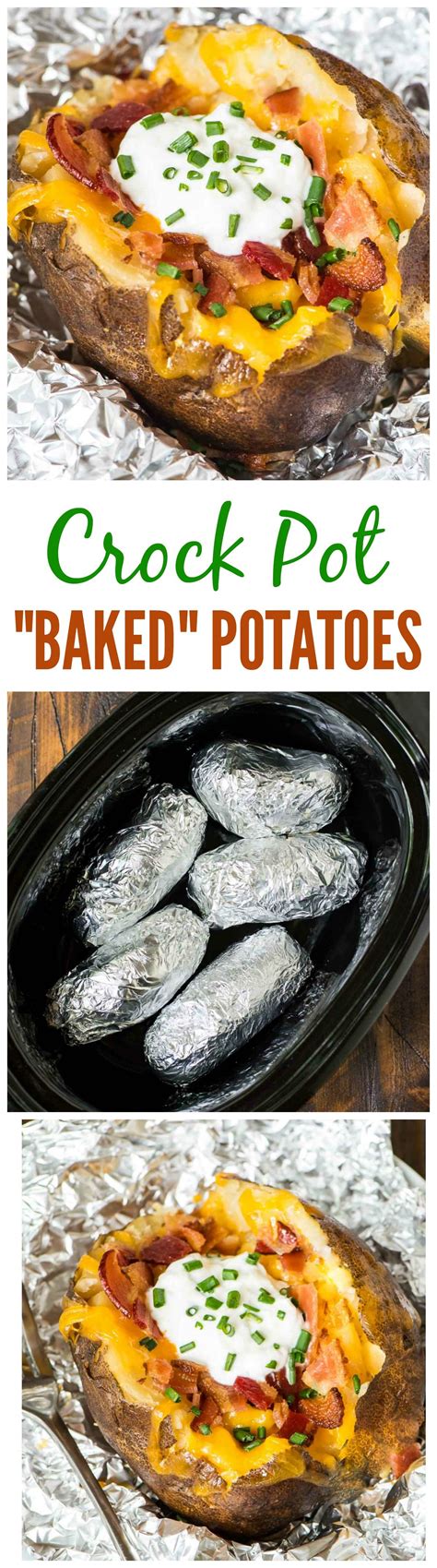 Crock Pot Baked Potatoes Recipe The Easiest Way To Bake A Potato Is