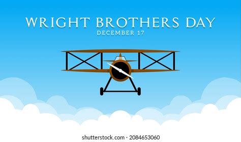 Wright Brothers Day Theme Poster Vector Stock Vector (Royalty Free ...