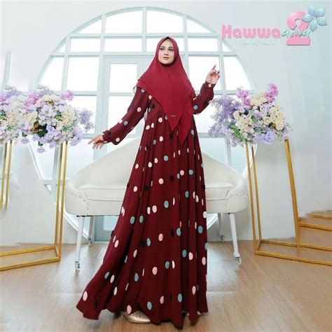 Jual PRMOMO ADELLA SET SYARI Original By Hawwaaiwa Shopee Indonesia